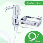 Soap Dispenser For Kitchen Sink With Sponge Holder  Built-in Pump  Countertop