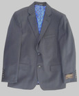 Boys T o  Navy Wool Vezia 2pc  Suit Slim   Husky Sizes 12 - 18
