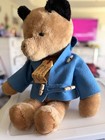 Paddington Bear  W blue Coat  Vtg 1975  By Eden Toys Usa  Tags  19  Plush Bear