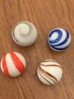 Agate Glass Vintage Original Gas Oil Gear Shift Knob Lot 4 Uranium Nice Car Part
