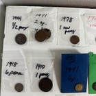 Vintage Great Britain 1900 s Collectibles Pennies   Shillings Coins Collection