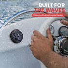 Marine Bluetooth Receiver Speaker Kit - Waterproof Audio Entertainment System Se