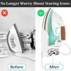 Ironing Board Hanger Wall Mount Electric Iron Holder Ironing Board Rack  Black