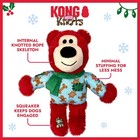 Kong   Holiday Wild Knots Bear  Red  Small   Medium