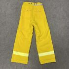 Vintage Fyrepel Firefighter Turnout Bunker Pants Size 30x30 Liner Yellow 1989