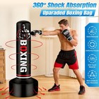 70in Freestanding Punching Bag Set W 12oz Gloves Pump Mma Boxing Karate Training