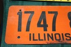 Soy Bean Fiberboard  Illinois License Plate  1948  1747 818   Ww2