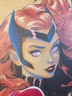 Scarlet Witch Original Art Illustration Signed 8 5x11 Coa 