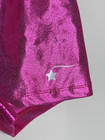 Destira Child Medium Cm M Hot Pink Foil Waist Gymnastics Cheer Shorts