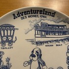 Vintage Adventureland Des Moines Iowa Amusement Park Souvenir Collectible Plate