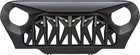 Front Shark Grille Compatible With Jeep Wrangler Rubicon Sahara Sport Tj 1997-20