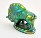 Zsolnay Eosin Bison Figurine - Small Bison Figurine