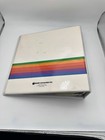 Vintage 1980 s Apple Computer Rainbow Logo Software Bank 3-ring Binder Folder