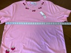 Kim Rogers Women s Pink strawberries 2xl Lounge Set Shirt pants Nwt
