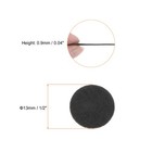 100pcs Round Adhesive Felt 13mm 1 2  Craft Stickers Non-woven Fabric Black