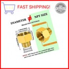 2-pack Brass Pipe Fitting 1 2 Npt Male To 3 4 Npt Female Reducer Adapter