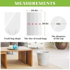 Teivio 10 Gallon Trash Bags  100 Count Clear Garbage Can Liners