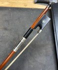 Full Size Violin Bow 4 4 Brazilwood Stick Ebony Frog Real Horsehair