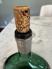 Mateus Rose Vintage Green Bottle Portugal Glass Table Emerald Wine Vase W cork