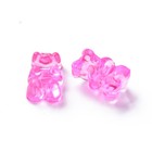 200x Transparent Acrylic Gummy Bear Loose Spacer Beads For Diy Jewelry Making
