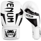 Venum Elite Hook And Loop Training Boxing Gloves - White black