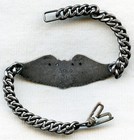1935 Us Air Corps Solo Flight Bracelet In Sterling And 10k Named To Russell W  L