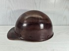 Vintage Msa Skullgard Hard Hat Brown Phenolic Fiber Mining Safety Helmet Usa