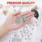 100 Pcs 9 5mm Snap Fasteners Kit With Pliers For Fabric Crafting   Clothes
