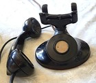 Antique Bell System Western Electric D1 F1 Desk Stand Telephone   Untested