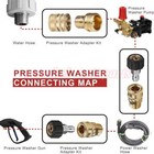 9x Pressure Washer Adapter Set Quick Disconnect Kit M22 Swivel To 3 8   Connect