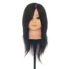 20  100  Real Human Hair Practice Training Mannequin Hairdressing Head   Clamp