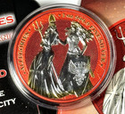 2019 The Allegories Space Red Ed  Britannia   Germania 1 Oz Silver - 071 250 