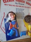 The Monkees Pair Of Mikey   Mike Finger Puppets 1970 Sealed On Card