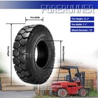 Set 2 6 50-10 Forklift Tires 12 Ply 6 50x10 Tires 650-10 With Tube And Flap