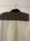 Vintage 80   s Topestry Zebra Print Button Up Long Sleeve Shirt Size Small