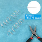 15 Gauge Aluminum Wire  164 Feet 1 5mm Bendable Metal Craft Wire For Jewelry Mak