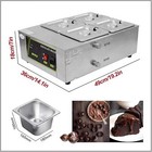 4 Tanks Chocolate Melting Pot Chocolate Tempering Machine Commercial Food Warmer