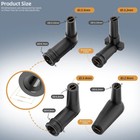 Soft Elbow Vacuum Tubing Connector Kit 1 8  Compatible With Vacuum Line Includes