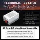 Wf-9855 55a Rv Power Converter Charger 110v Ac To 12v Dc 950w