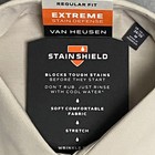 Van Heusen Stain Shield Men s Medium 15-15 5 34 35 Dress Shirt Stretch Oat New