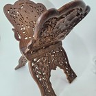 Hand Carved Wooden Book Stand Holder Rehal Quran Bible Cookbook Display Rack
