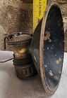 Antique Mining Coal Miner s Helmet Carbide Lamp Light Autolite Brass Usa Chicago