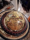 Tartarian Vintage Globe Rotating Multicolor Zodiac Base Antique Finish