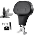 Black Front Rider Pad Driver Backrest For Harley Davidson Street Glide 2009-2026