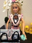 3 Inch Doll Kangaroo Baby Carrier   Nursery Pillow     Light Pink  Black Design