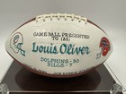 Louis Oliver Miami Dolphins 1990 Presentation Game Ball Willson Nfl
