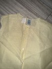 Vtg Baby Shirt Samara Yellow Doll Embroidered Antique Nwt