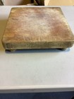 Vintage 1970s E l  Bruce Footed Chop Block 11  X 11  Good Condition