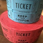 2 Rolls 1250 Raffle Tickets 50 50 Double Stub Ticket Roll Event Ticket Lot Of 2