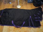 81   Smartpak Classic Heavy Weight Black Combo Open Front Turnout Blanket 600d